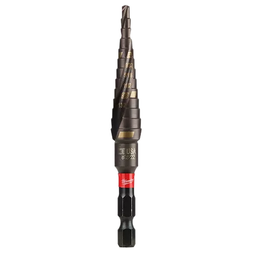 Milwaukee SHOCKWAVE Impact Duty 1/8" - 1/2" Step Bit #1