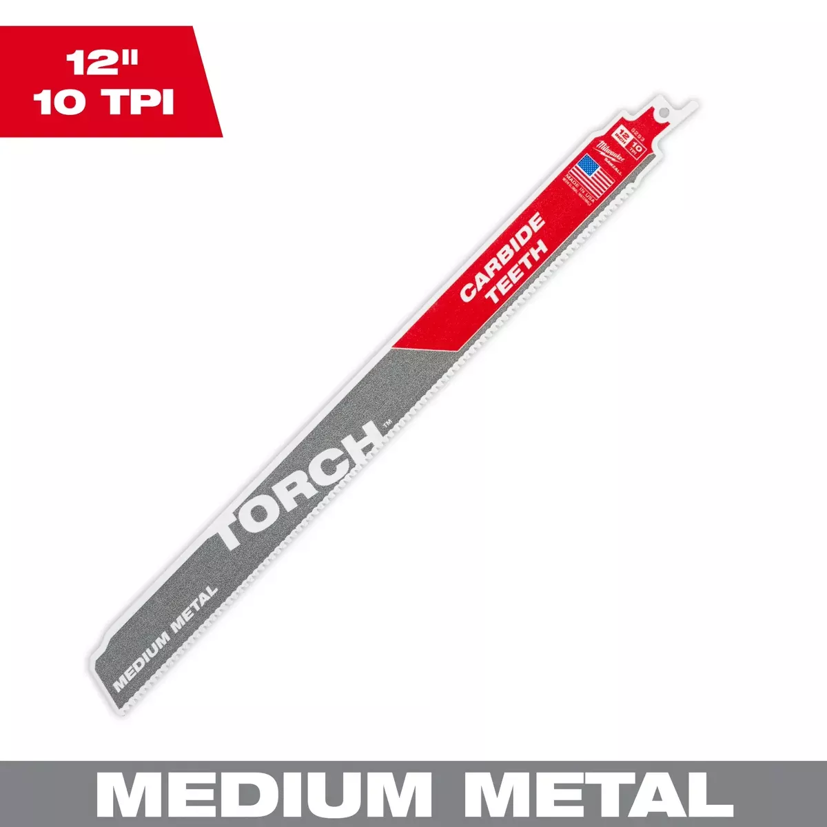 Milwaukee THE TORCH with Carbide Teeth for Medium Metal 6" 10 TPI