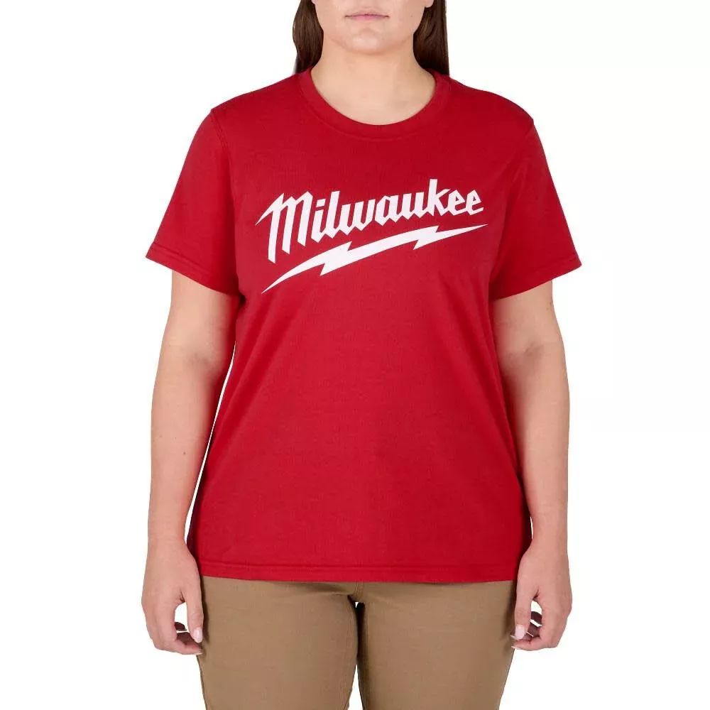 Milwaukee Women's GRIDIRON Short Sleeve Logo Tee F453