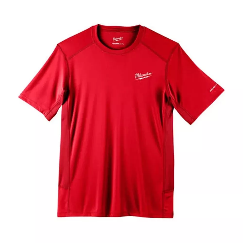 Milwaukee Workskin Lightweight Short Sleeve Performance Shirt S, Red 414R-S