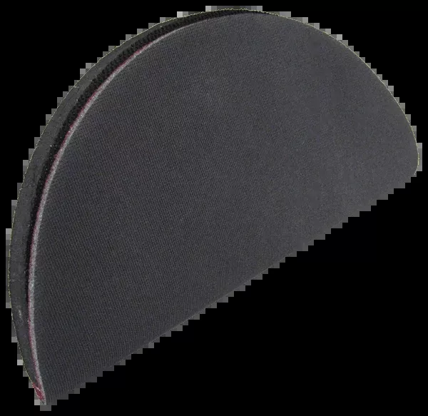 Mirka 6 in. Grip Faced Half-Round Hand Pad, Qty 1 106HPHRG
