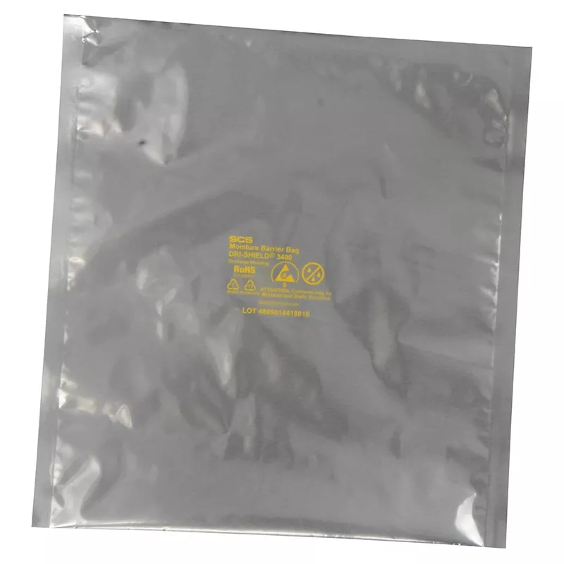 Moisture Barrier Bag, Dri-Shield 3400 Series, 10 in. x 20 in., 100 EA