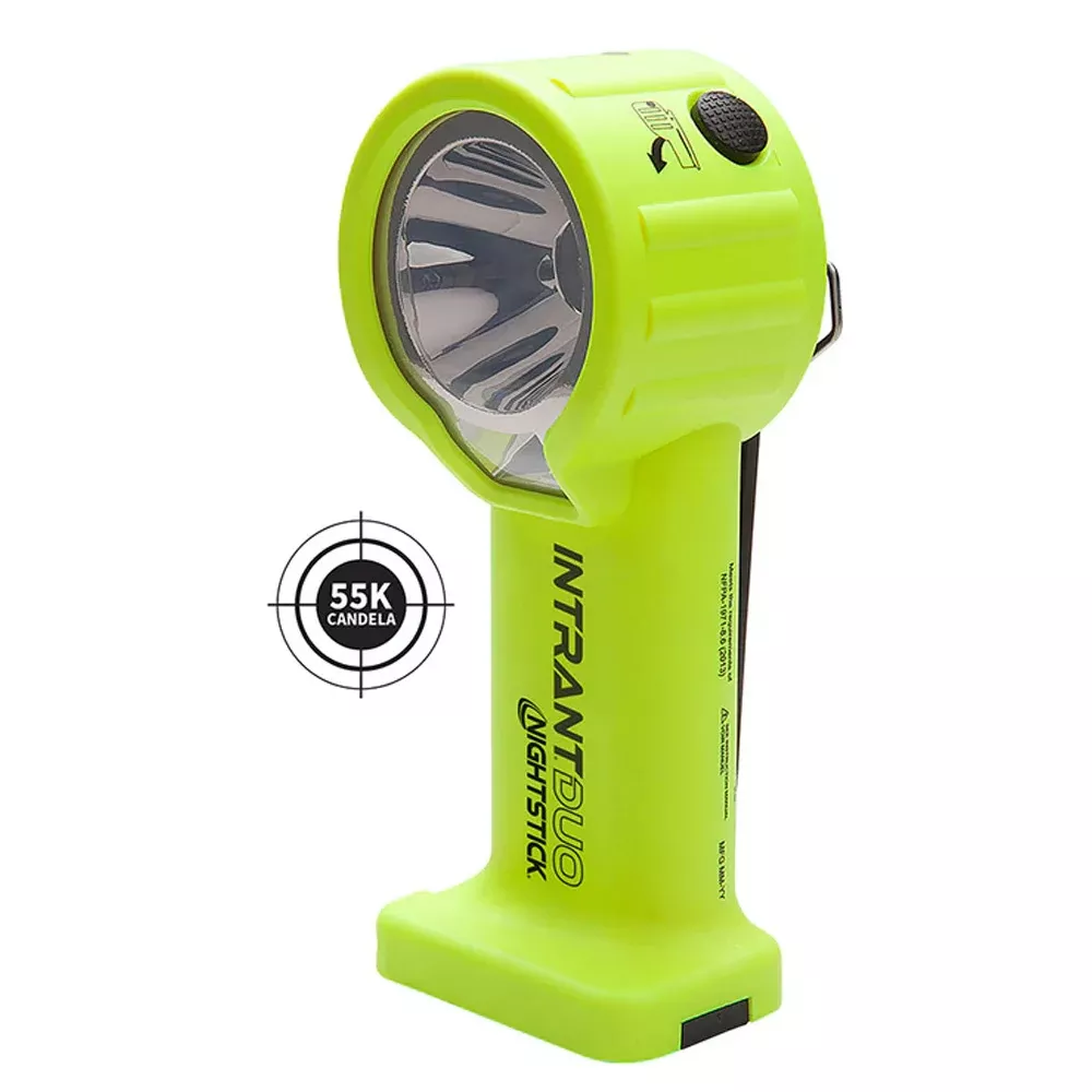 Nightstick Intrinsically Safe [Zone 0/20] INTRANT DUO TURBO IS Dual-Light Angle Light - 250 Lumens (4 AA's) XPP-5564GX