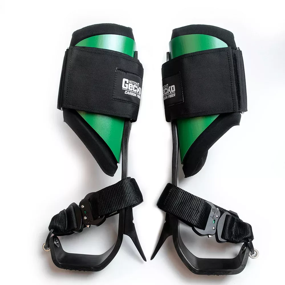 Notch Gecko Carbon Fiber Climbers (Tree Gaffs) with straps