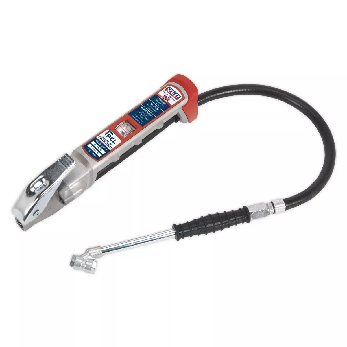 PCL Professional Tyre Inflator with Twin Push-On Connector