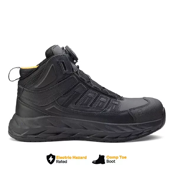 Pro Safety Mid 6" Composite Toe Work Boot – Black