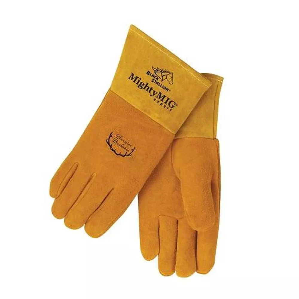Revco Black Stallion Mighty MightyMIG Deerskin Premium MIG Welding Gloves, Medium 39M