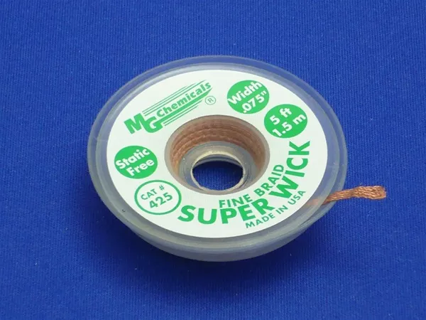 RMA Super Wick™, Size No.(3), Width (2.0mm), Length (5 ft), Colour (Green)