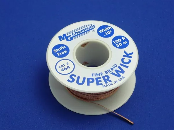 RMA Super Wick™, Size No.(4), Width (.100"), Length (100'), Colour (Blue)