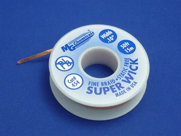 RMA Super Wick™, Size No.(4), Width (2.5mm), Length (50 ft), Colour (Blue)