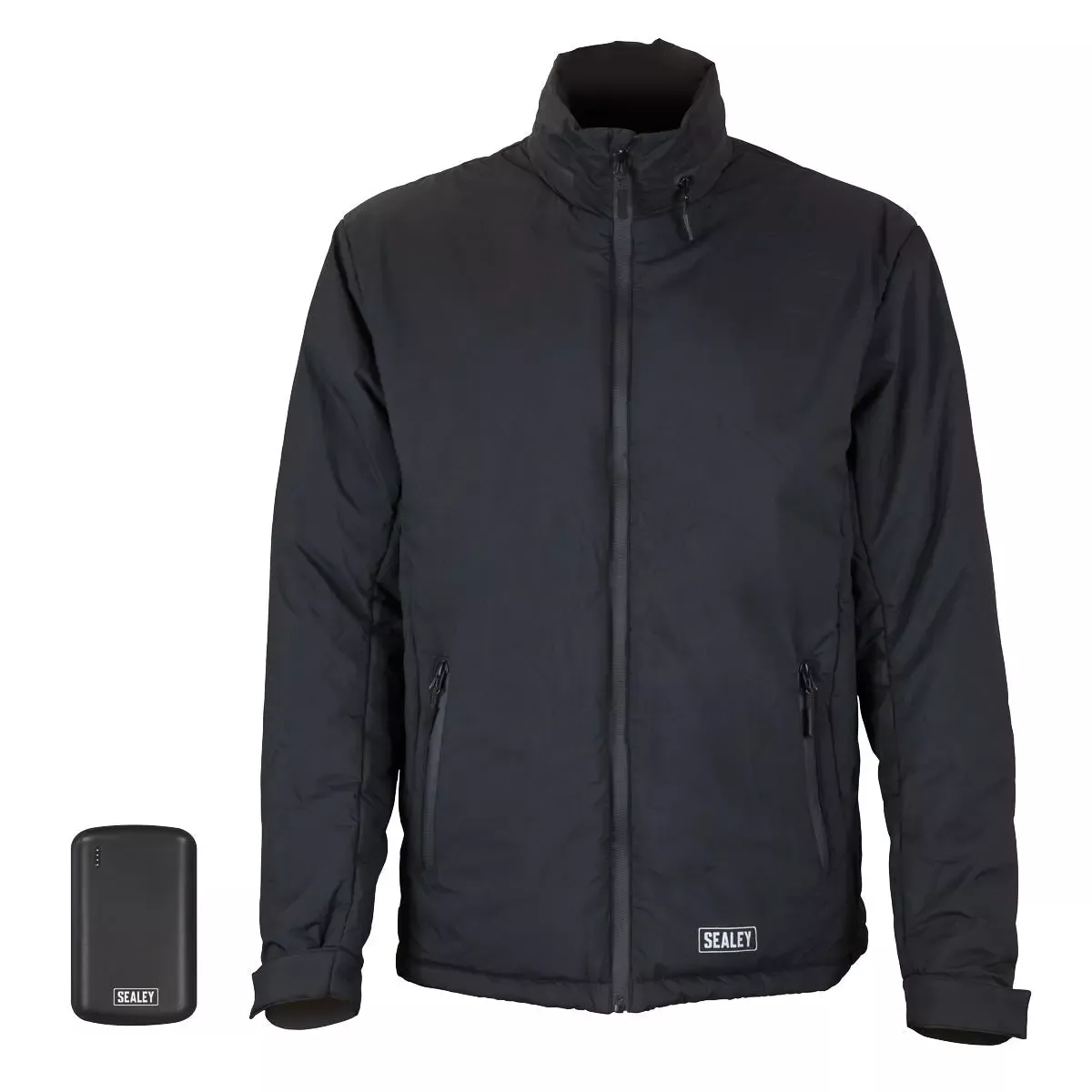 Sealey 5V Heated Rain Jacket with Power Bank - Small