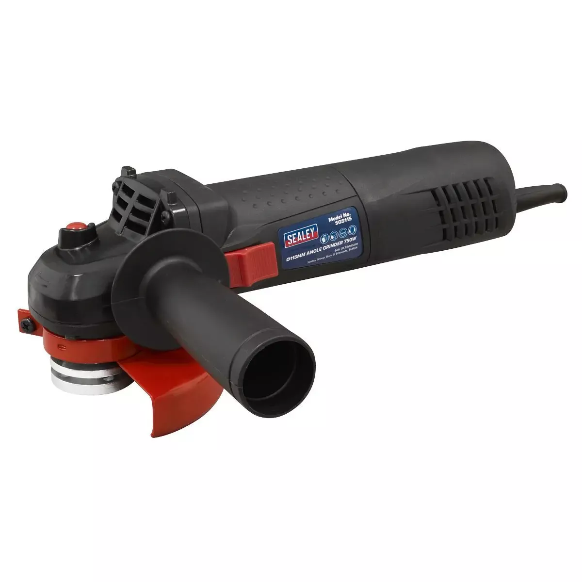 Sealey Angle Grinder Ø115mm 750W/230V Slim Body