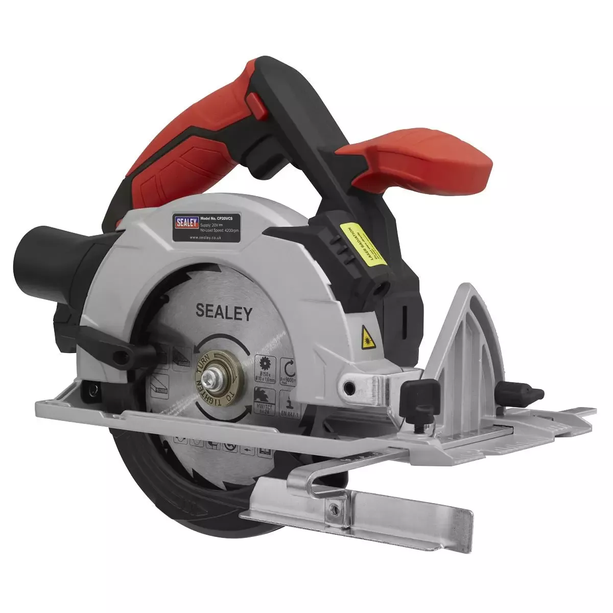 Sealey Circular Saw 20V SV20 Series Ø150mm - Body Only