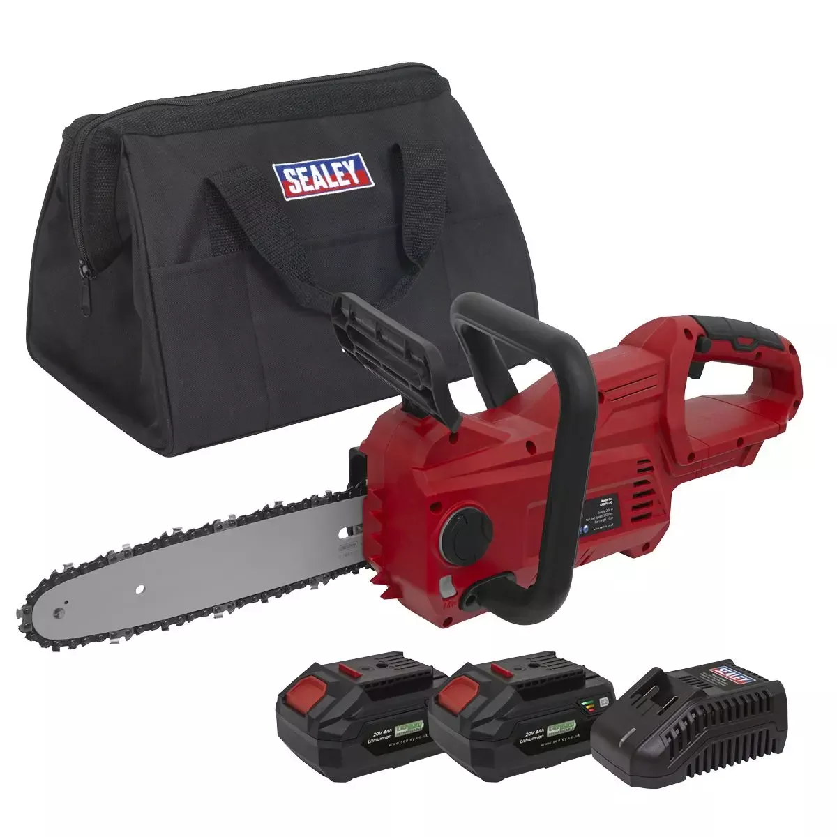 Sealey Cordless Chainsaw 25cm 20V 4Ah SV20 Series Kit -2 Batteries