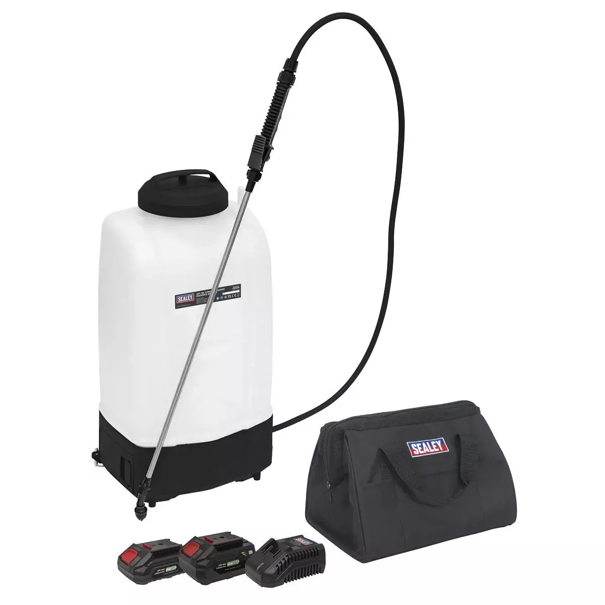Sealey Cordless Garden Backpack Sprayer 20V SV20 Series 15L – 2 Batteries