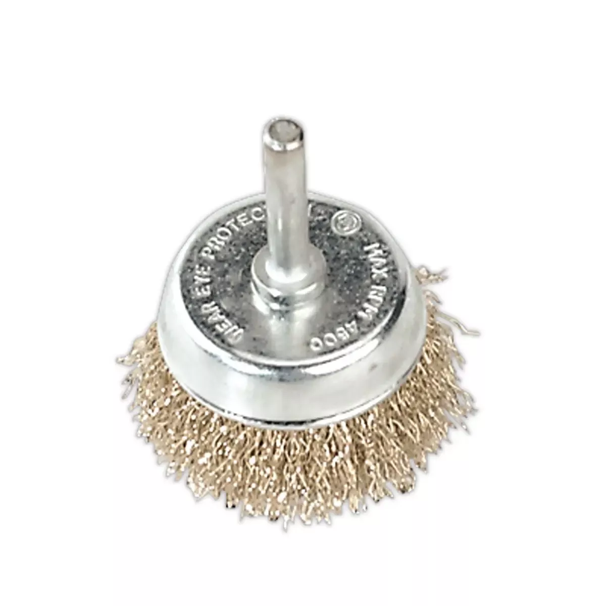 Sealey Crimped Wire Cup Brush Ø50mm with Ø6mm Shaft