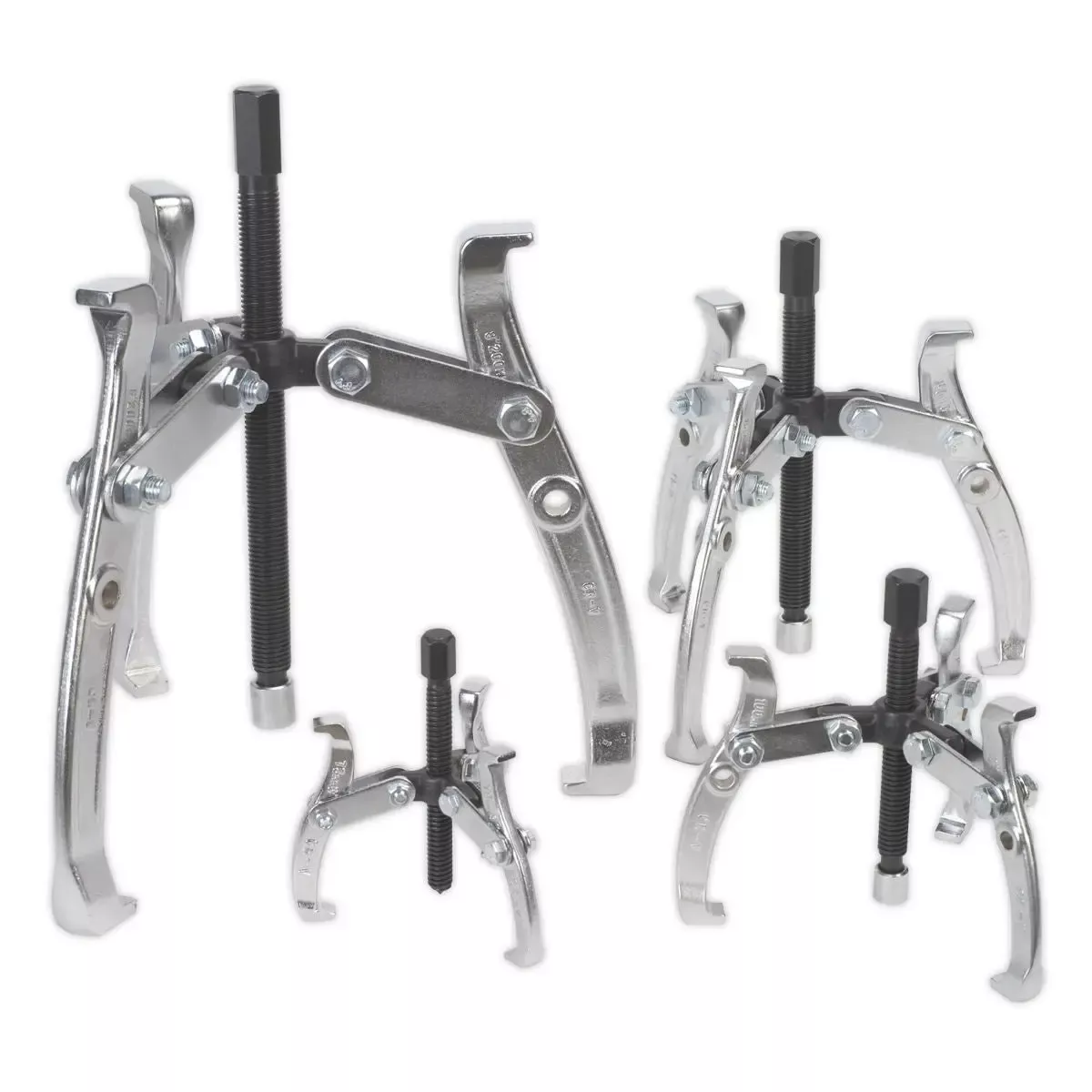 Sealey Gear Reversible Puller Set 4pc Triple Leg