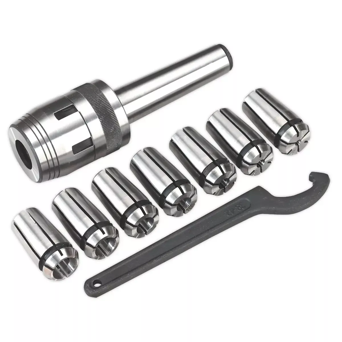 Sealey Mill Chuck Set MT3-M12 Ø4-16mm