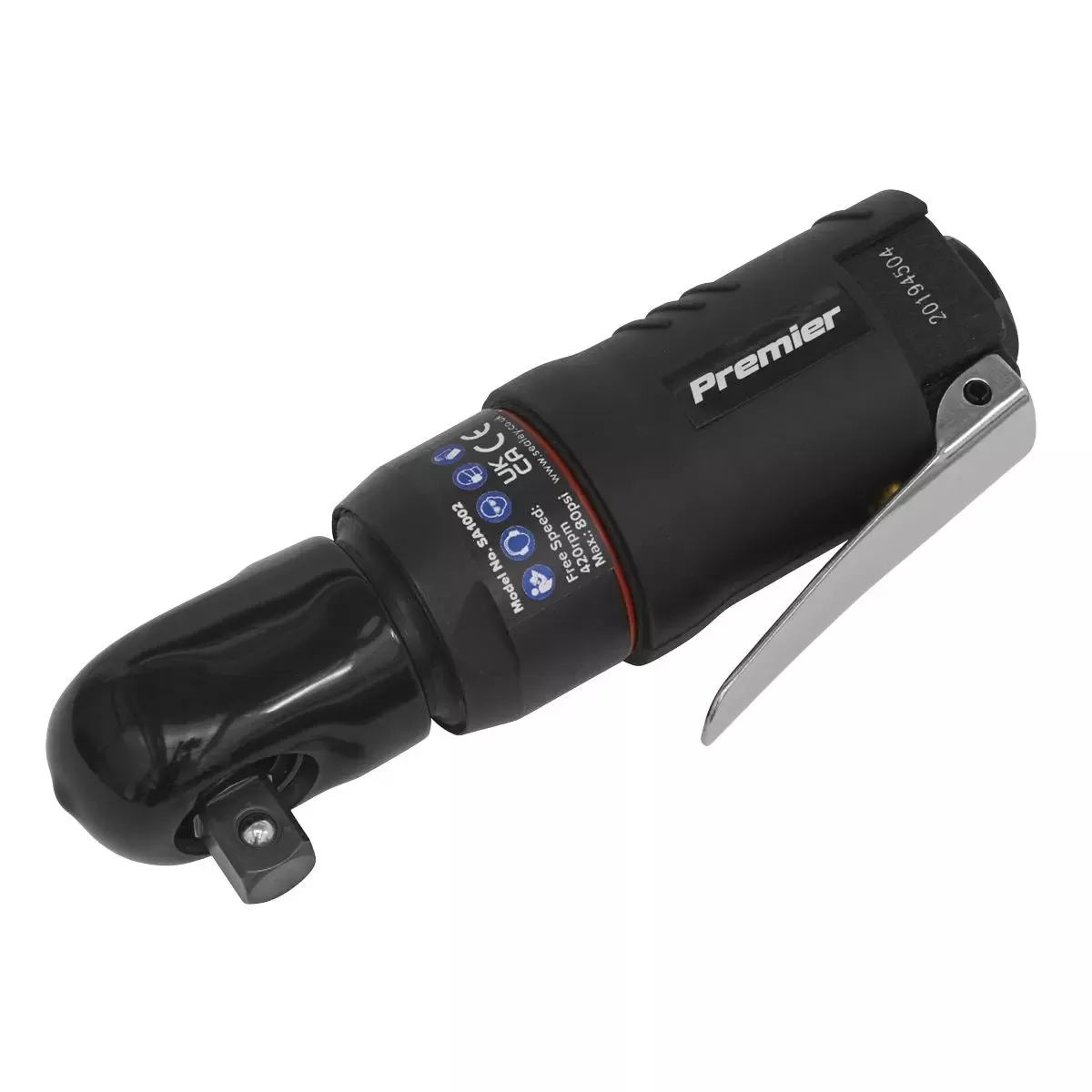 Sealey Premier Mini Air Ratchet Wrench 3/8"Sq Drive