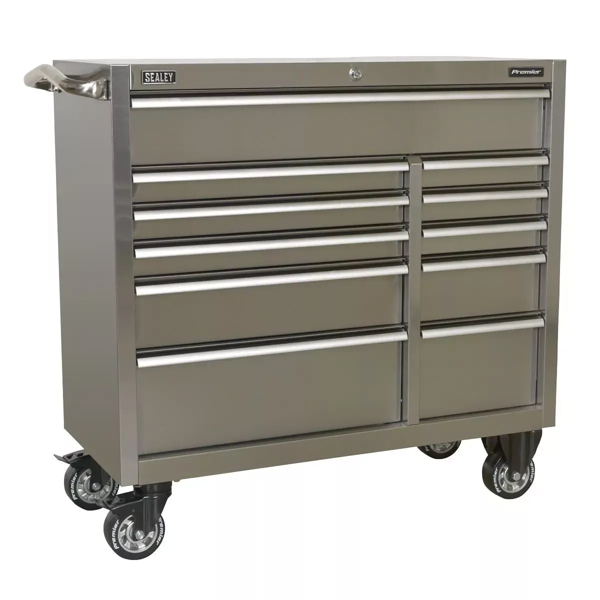 Sealey Premier Rollcab 11 Drawer 1055mm Extra-Wide Stainless Steel Heavy-Duty