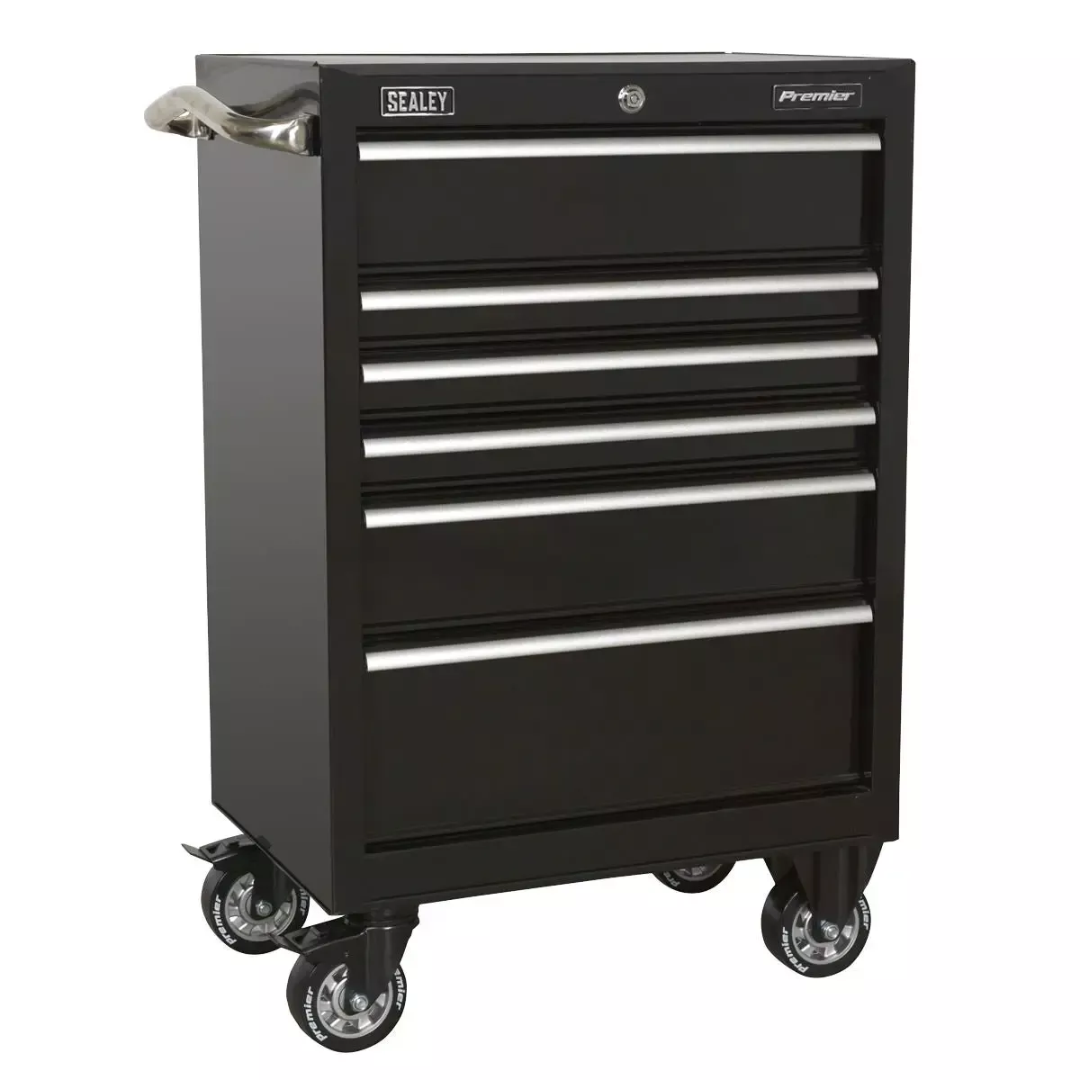 Sealey Premier Rollcab 6 Drawer 675mm Heavy-Duty Black
