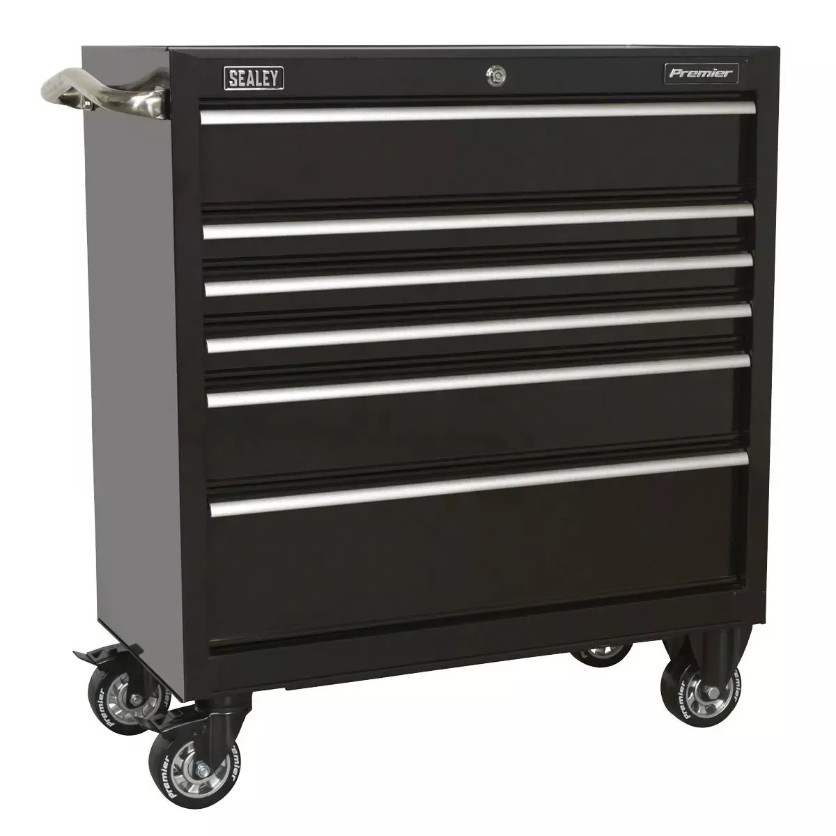 Sealey Premier Rollcab 6 Drawer 930mm Heavy-Duty Black