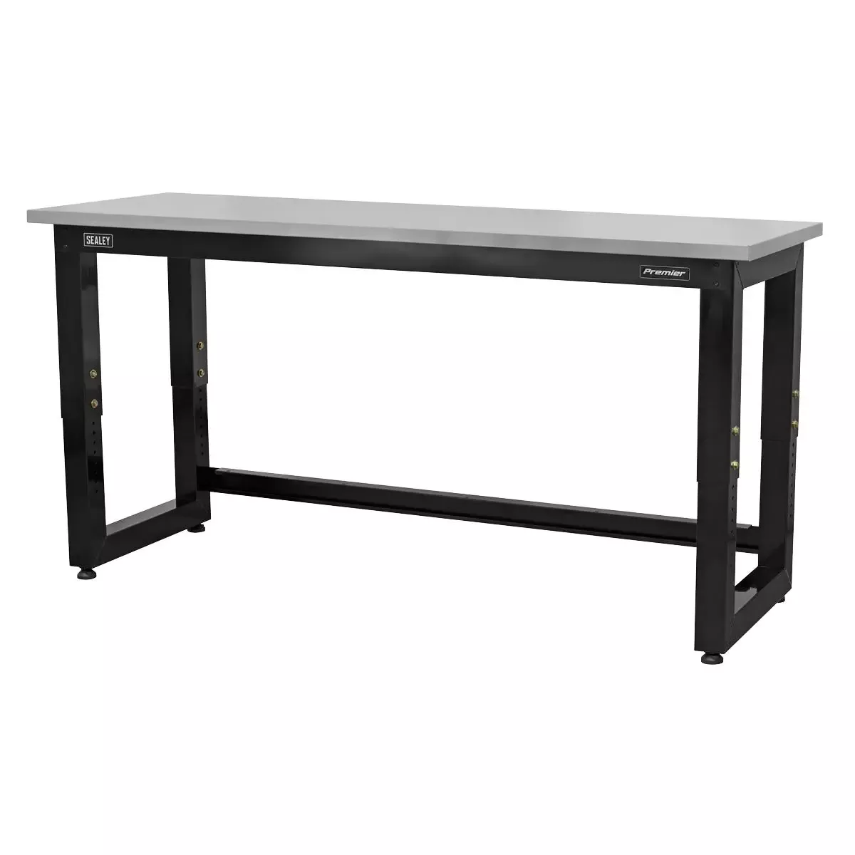 Sealey Premier Steel Adjustable Workbench with Stainless Steel Worktop 1830mm - Heavy-Duty