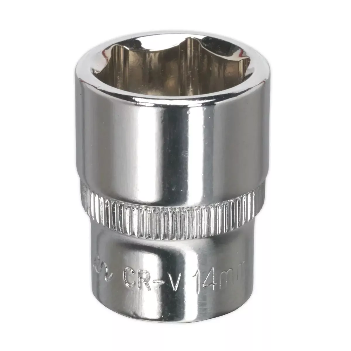 Sealey Premier WallDrive Socket 14mm 1/4"Sq Drive Fully Polished
