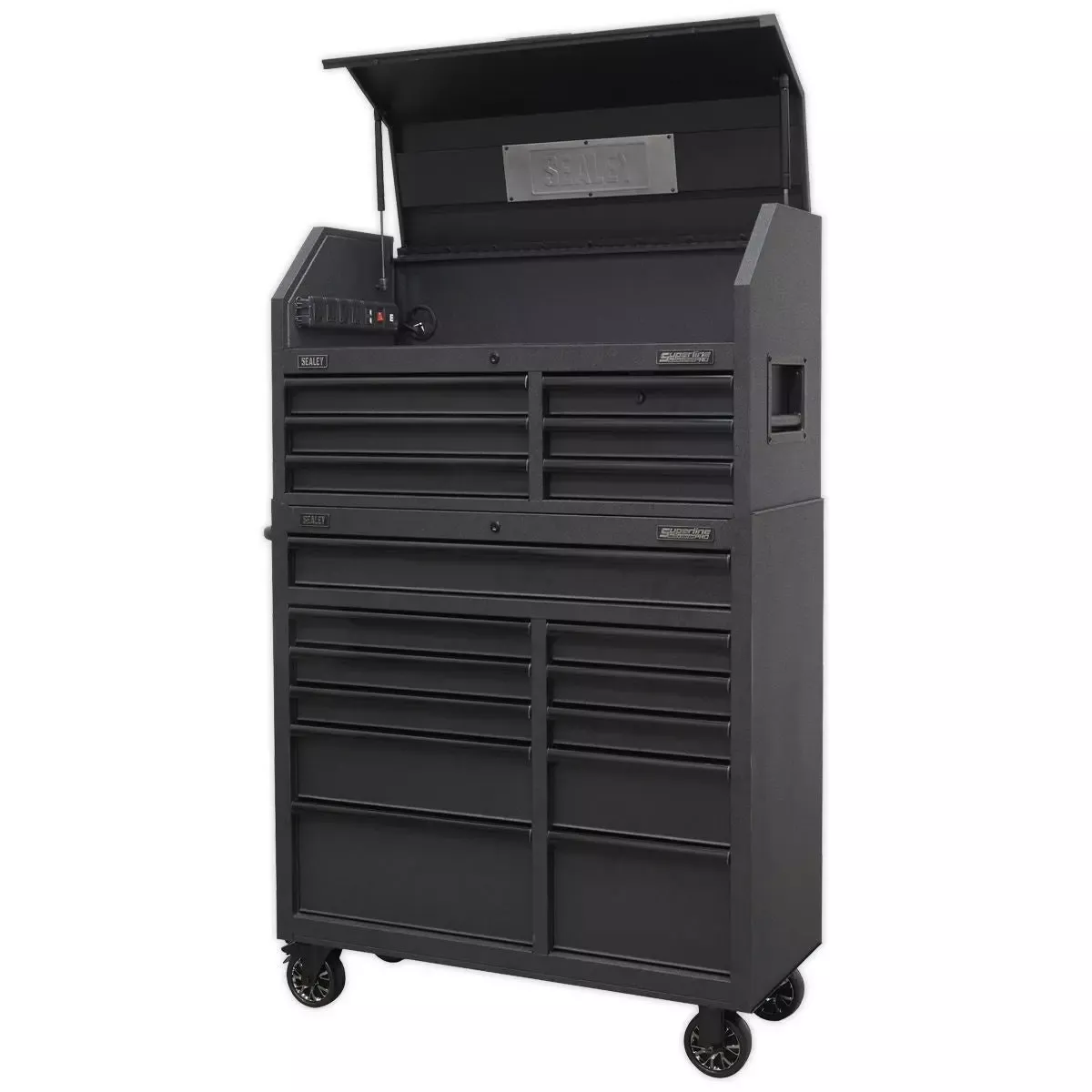 Sealey Superline Pro Tool Chest 17 Drawer Combination Soft Close Drawers with Power Strip