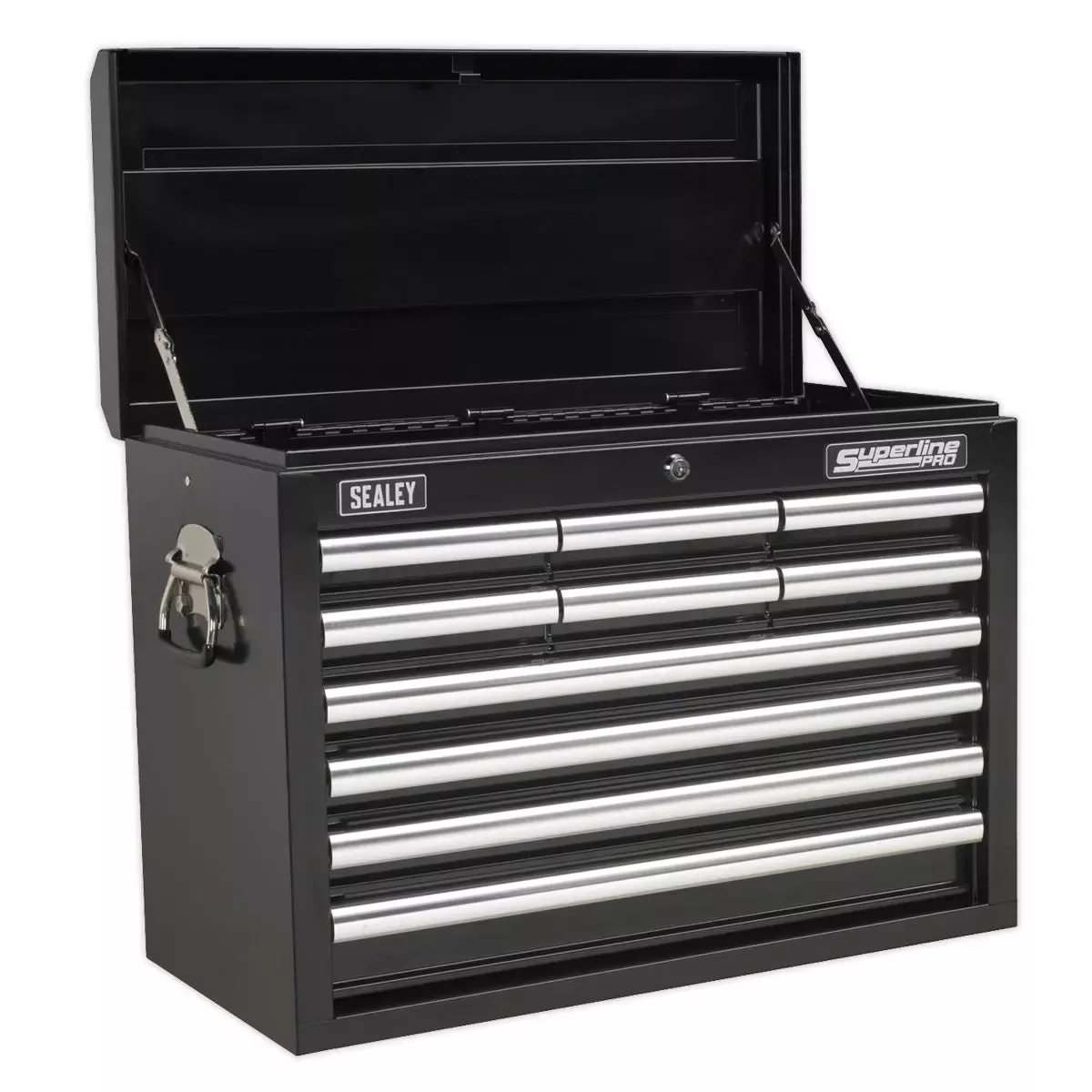 Sealey Superline Pro Topchest 10 Drawer with Ball-Bearing Slides - Black