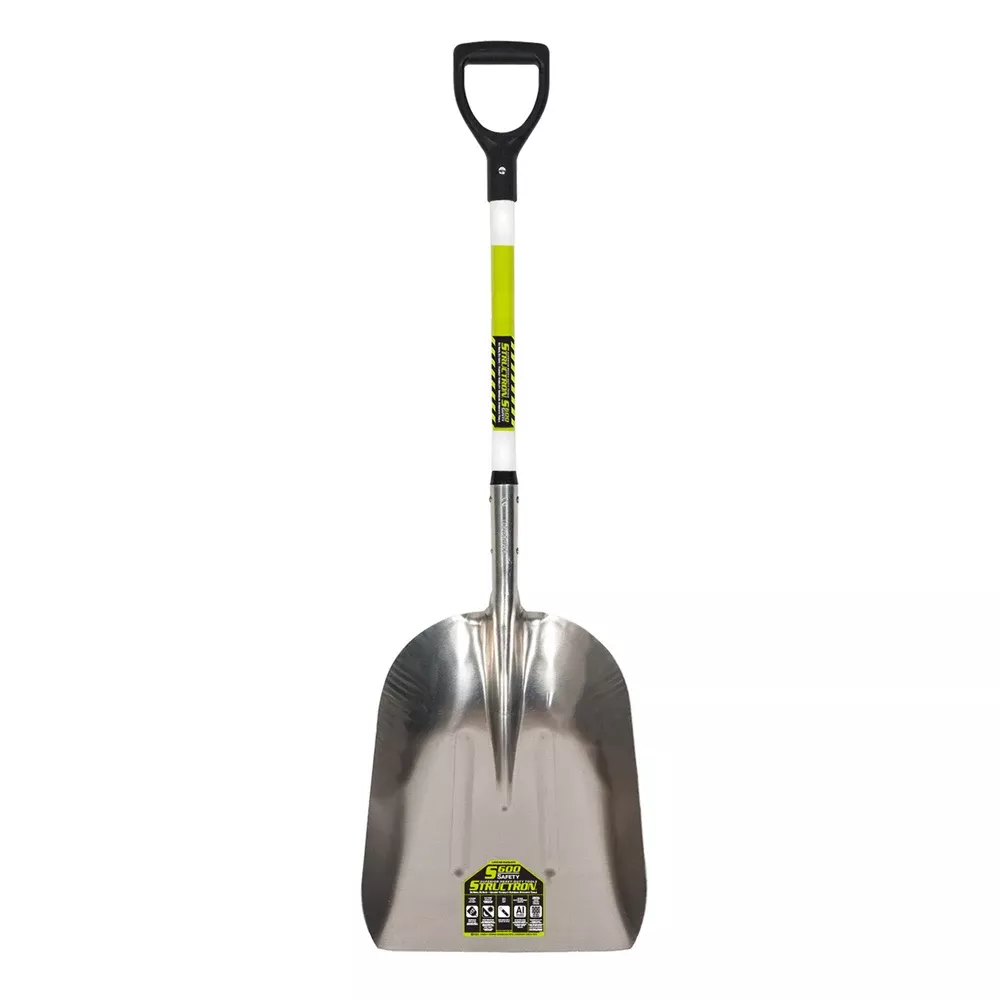 Seymour Structron Western Pattern Grain Scoop S600 Safety #12 Aluminum 29" Premium Fiberglass Handle Retroreflective Poly D Grip 49755