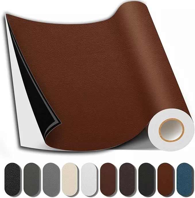 Shagoom Leather Repair Patch, 35X79 Inch Repair Patch Self Adhesive Waterproof, DIY Large Vinyl Patches for Couches, Furniture, Kitchen Cabinets, Wall （Black, 35X79 Inch）