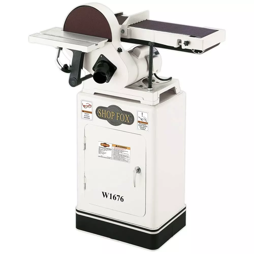 Shop Fox W1676 1 HP 6-Inch Belt / 10-Inch Disk Combination Sander