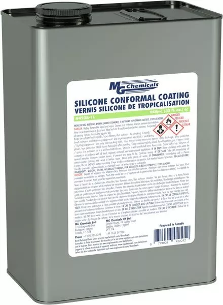 Silicone Modified Conformal Coating, with UV Indicator, 3.78 litres, Liquid