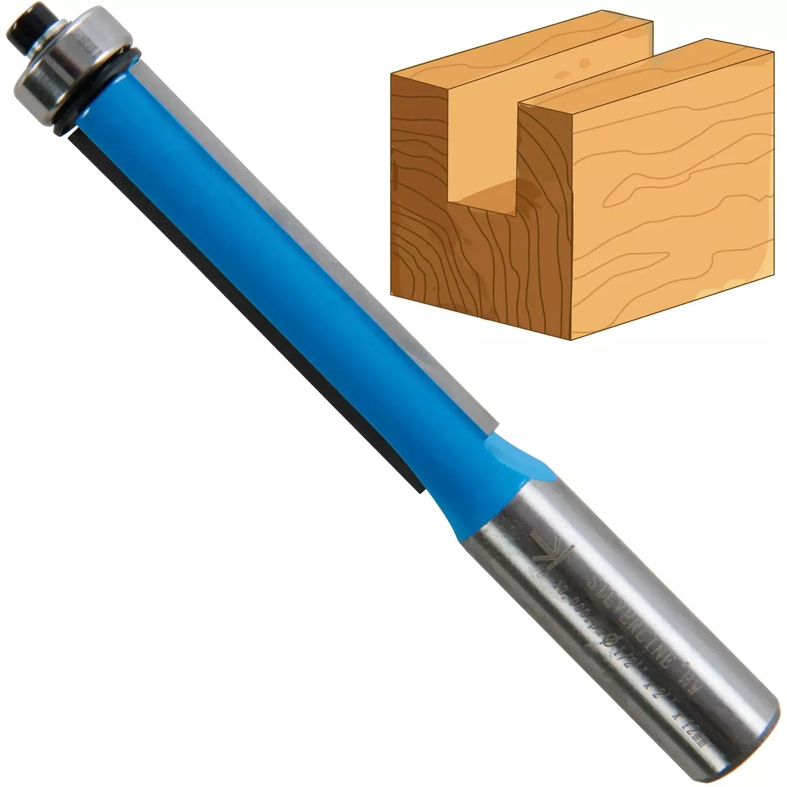 Silverline 1/2" Flush Trim Cutter Router Bit 1/2" x 2