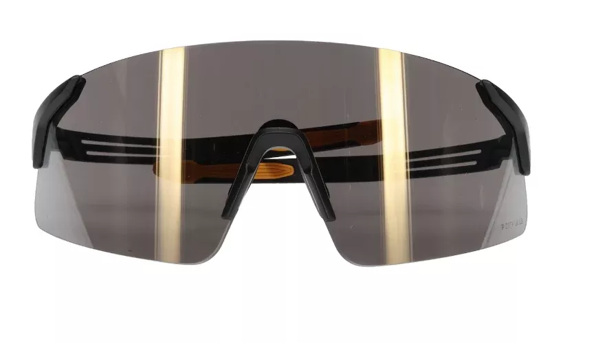 Site Boss Enhanced Coverage Frameless Safety Glasses, with Black Temples, Gold Mirror Plus Lens, and Anti-Scratch Coating 250-40-0007