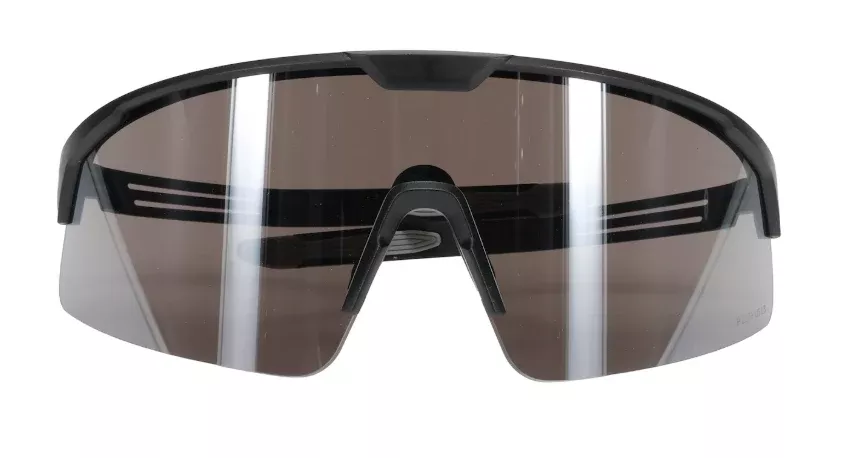 Site Boss Enhanced Coverage Half-Frame Safety Glasses, with Black Frame, Silver Mirror Plus Lens, and Anti-Scratch Coating250-41-0005