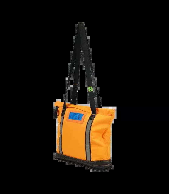 Small tote bag w/ long lifting strap