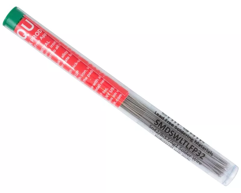 Solder Wire Sn42/Bi57/Ag1 Lead-Free Low Temp (32ft. In 60-6.5in. Lengths) Solid Core