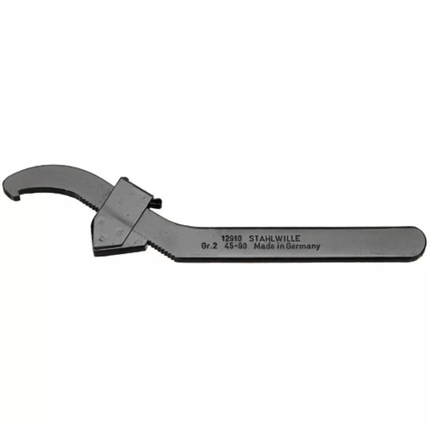 Stahlwille 44010002 12910 Adjustable Hook Spanner, 45 - 90 mm