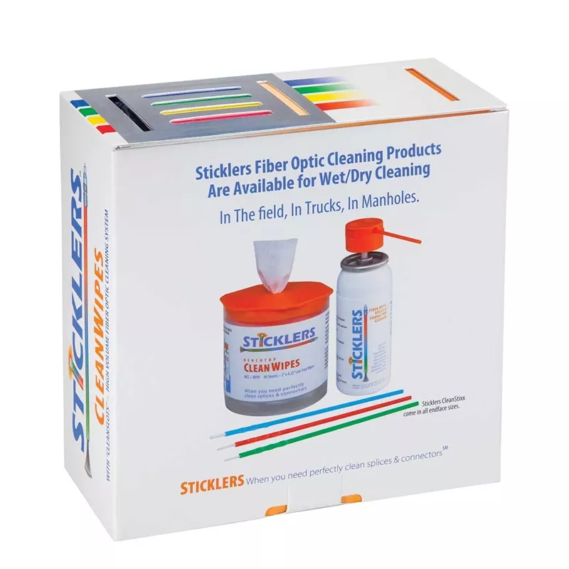 Sticklers™ CleanWipes, Optical Grade, 3200 Cleans/box, 800 sheets