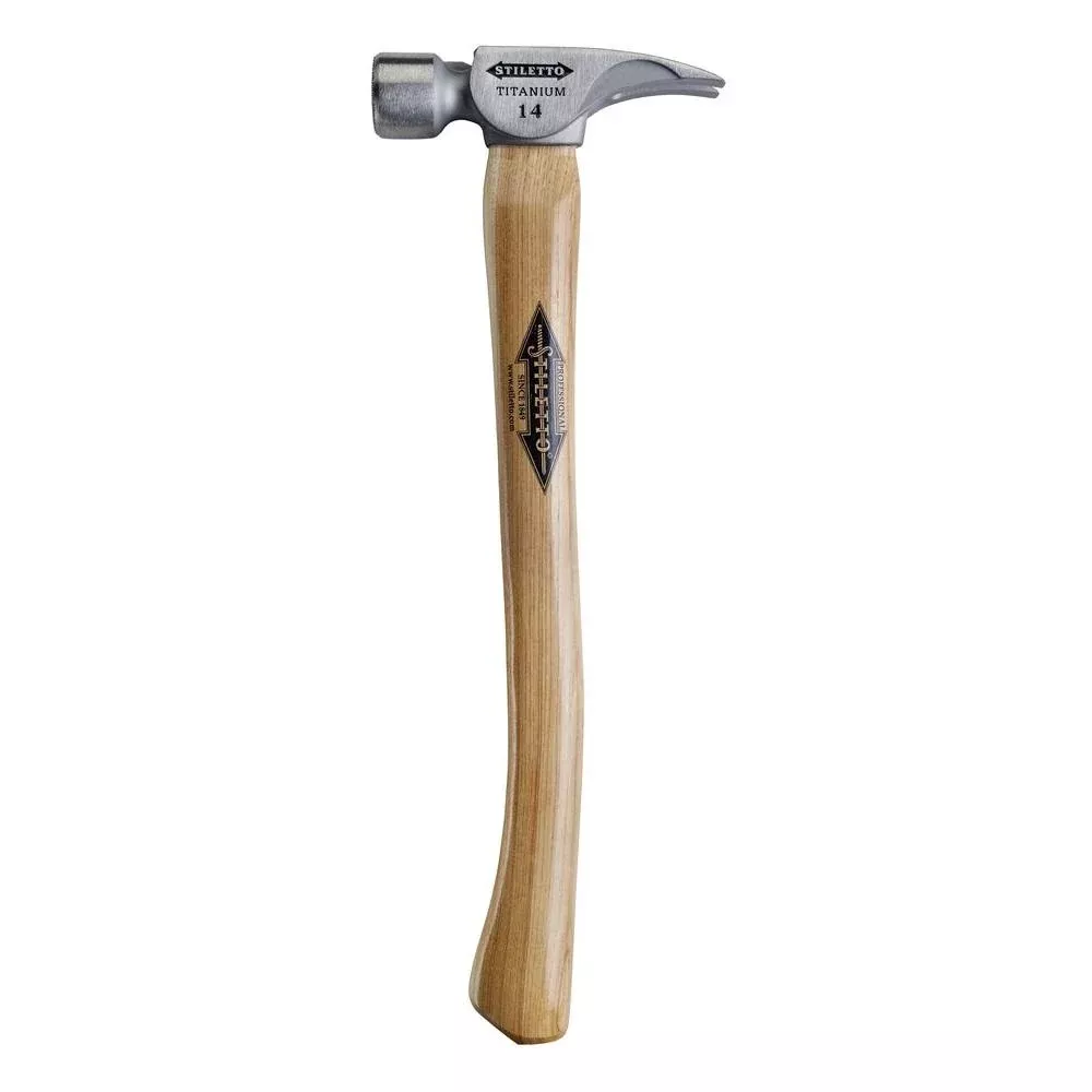 Stiletto TI14MC 14oz Titanium Milled Face, 18" Curved Hickory Handle