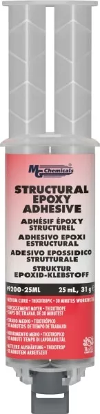 Structural Epoxy Adhesive, 25 mL (0.8 fl oz), 1:1, Dual Syringe