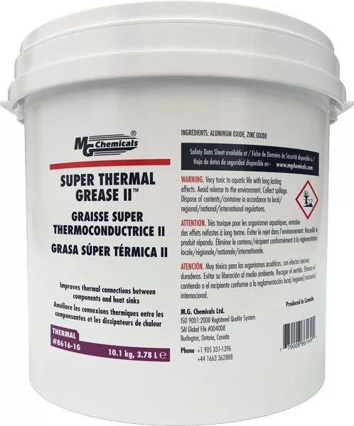 Super Thermal Grease II Thermal Compound, 3.78 L, pail