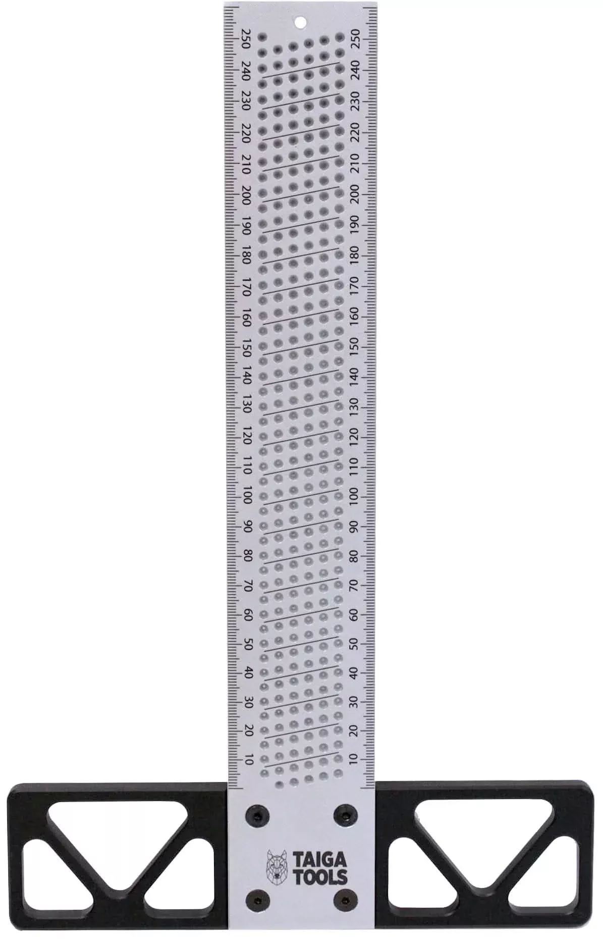 Taiga Precision Anodized 250mm Metric Woodworking T-Square