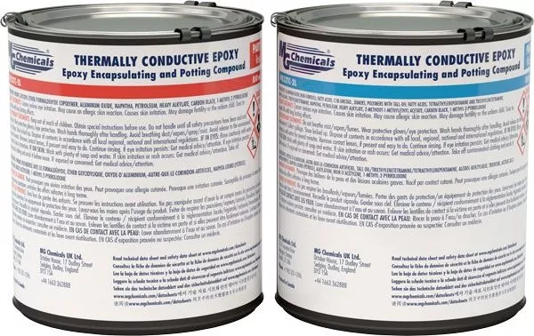 Thermally Conductive Epoxy Encapsulating & Potting Compound (Black), 2 litres, 2 can kit