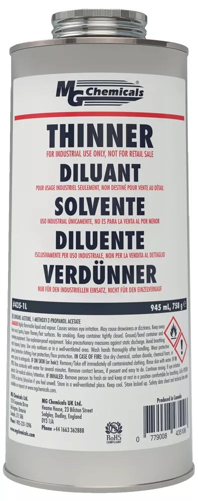 Thinner/Cleaner Solvent, 945 ml (1 quart) liquid
