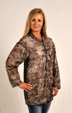 Traditional Lab Coat, OFX-100 fabric, hip-length jacket, DigiCamo Pattern, 3pockets