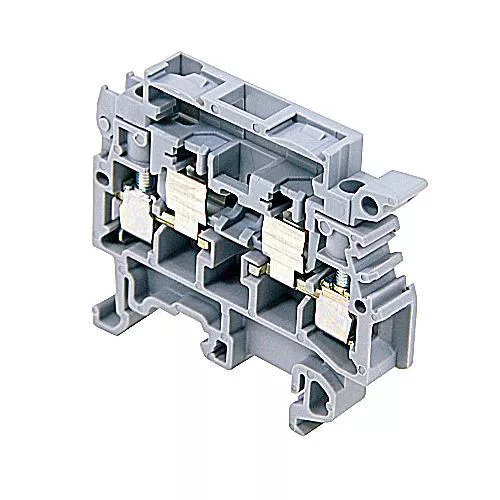 TYCO ELECTRONICS 11565725 10Amp 630V 22-12AWG Fuse Holder Block, Gray