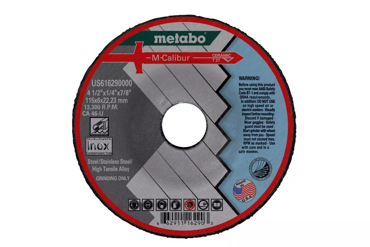 US655290000, Metabo M-CALIBUR GRINDING -1/2in X 1/4 X 5/8